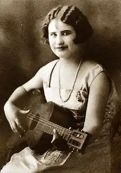 Roba Stanley c.1924 when she was recording old-time music for Okeh Records.