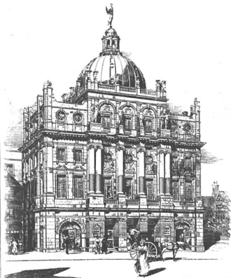 Exterior of ornate Victorian/Edwardian theatre