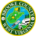 Official seal of Brooke County, West Virginia