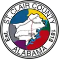Official seal of St. Clair County, Alabama