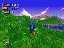 A screenshot of a level in the boss engine
