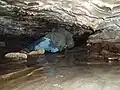 Low passage close to the connection with Middle Washfold Cave
