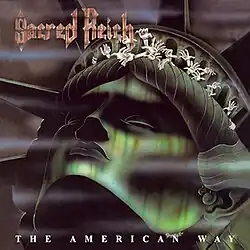 The cover is an illustration of the Statue of Liberty's head looking upwards, while various arms reach out of its crown in desperation. Smog populates the air surrounding the scene.