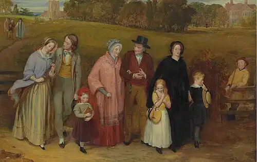 Sunday Morning, The Walk from Church by Richard Redgrave