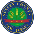 Official seal of Sussex County, New Jersey