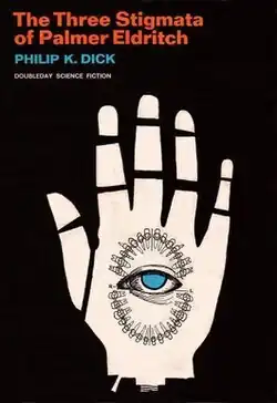 First-edition Doubleday dust jacket featuring abstract red and black forms
