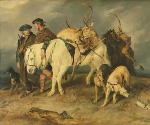 The Deerstalkers' Return by Edwin Landseer