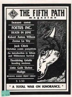 Black and white cover with a wolf to the right
