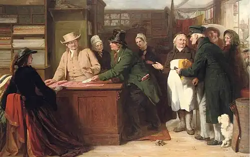 The Quaker and the Tax-Gatherer by George Bernard O'Neill