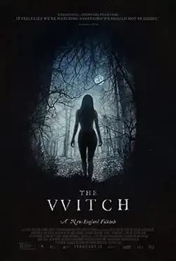 A silhouette of a naked woman's body walking into the woods, vignetted by a naturally shaped oval