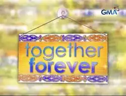 An image of a hanging sign. The series title is displayed on the center of the image. The logo of GMA Network is displayed on the upper right side of the image.