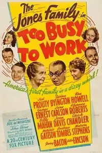 Film poster showing characters from the Jones Family series in comedic poses