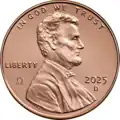 Denver minting of 2025 Omega penny