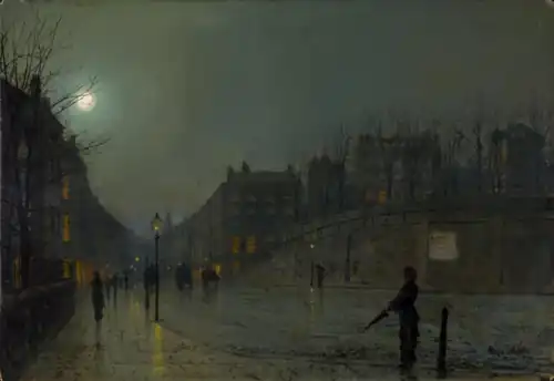 View of Heath Street by Night, 1882