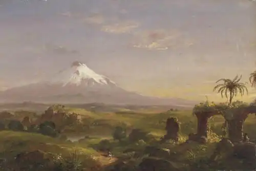 View of Mount Etna (1843–44) by Thomas Cole, Hudson River School landscape