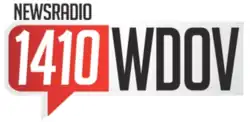 Talk bubble and text reading "NEWSRADIO 1400 WDOV"