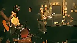 Frame from music video