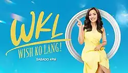 An image of Vicky Morales sitting in a circle shaped platform, over a blue background. The series title is displayed on the lower left side of the image. The letters "WKL" is written above the series title. The texts "Sabado 4PM" is seen below the series title.