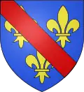 Blason ancien de la maison capétienne de Bourbon (maison de France à partir de 1589 avec Henri IV, et officiellement depuis 1768).
