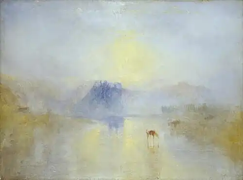 Château de Norham, lever de soleil, vers 1845 Tate Britain, Londres
