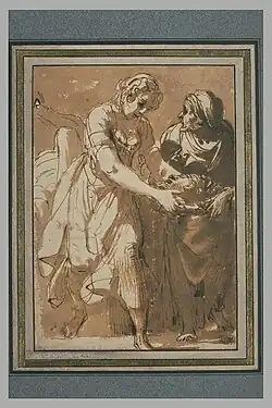 Judith mettant la tête d'Holopherne dans le sac tenu par sa servante – Musée du Louvre, Paris.
