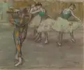 Degas, La Danse d'Arlequin, pastel (musée national des beaux-arts d'Argentine, vers 1890)