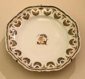 Assiette octogonale