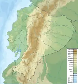 Localisation de Santa Rosa de Yanamaru (en) en Équateur.