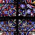 Fond et motif quadrilobé.