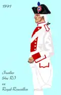 54e&nbsp;régiment d’infanterie de ligne de 1791 à 1795.
