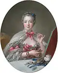Pompadour à sa toilette par François Boucher (1758).