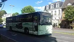 Volvo 8700 en ancienne livrée (n°11653) sur la ligne 65 du réseau de bus du Pays de l'Ourcq.
