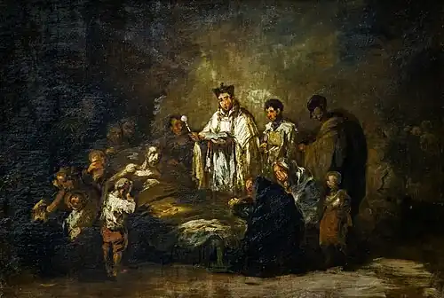 L'Extrême-onction (1855) Musée Goya[28]