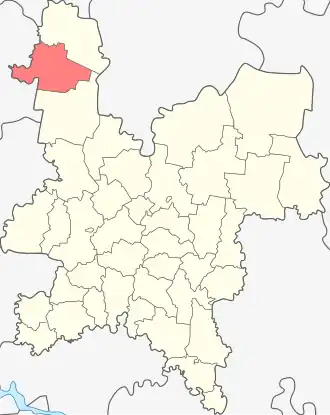 Localisation de Raïon de Podossinovets