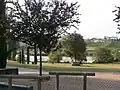 Vue du parc près de la porta Porta Cascina Uccello