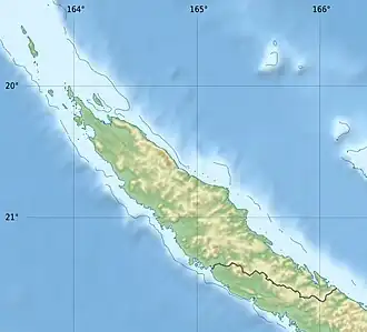 Voir sur la carte topographique de la province Nord