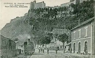 130T no&nbsp;1277 de 1910, no&nbsp;3 des Chemins de fer du Doubs en gare de Besançon.