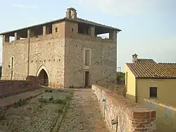 Casseto Senese sur le bastion Fortezza