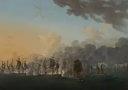 Combat naval à la hauteur de Louisbourg, 21 juillet 1781.