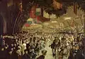 Carnaval du patin de Montréal, photomontage colorié de William Notman en 1870.