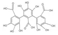 Structure de l'acide nonahydroxytriphénique.