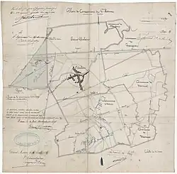 Plan de la concession en mai 1877.