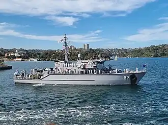 illustration de HMAS Yarra (M 87)