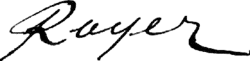 signature de Pierre Rayer