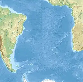 (Voir situation sur carte : océan Atlantique (Sud))
