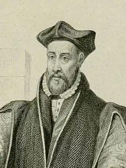 Portrait de Philibert Delorme exécuté par le graveur Auguste-Toussaint Leclerc, dans un ouvrage publié par Claudius Jacquand, XIXe siècle