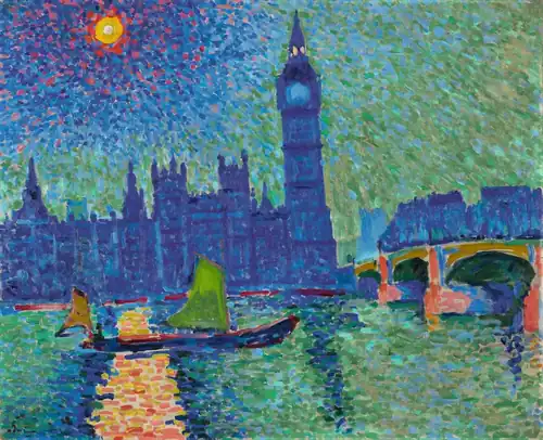 Big Ben par André Derain, huile sur toile, 1906.