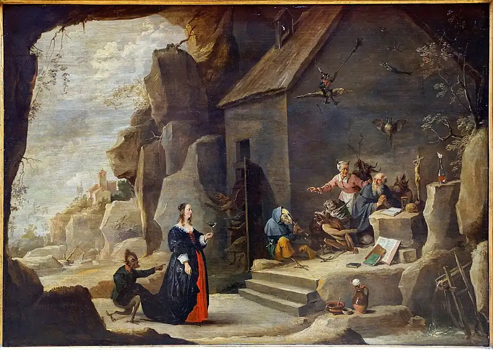 La Tentation de saint Antoine par David Teniers le Jeune.