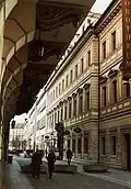 Palais Kolowrat, vue sous le balcon du théâtre des États