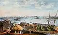 Le port et la rade de Lorient vers 1800.
